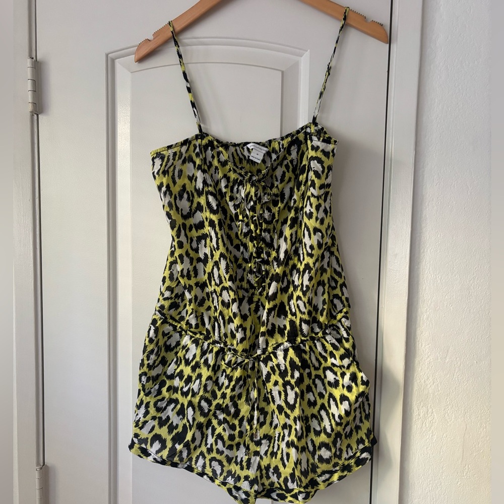 Diane Von Furstenberg animal print romper
